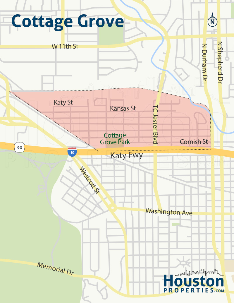 Map of Cottage Grove